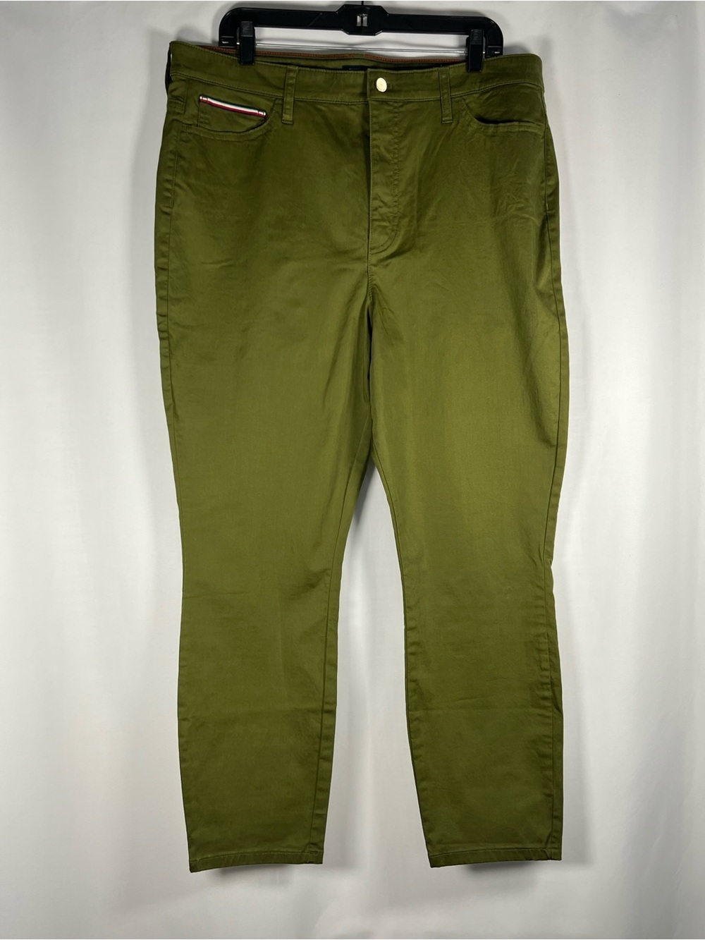 Tommy Hilfiger Pants Size 18 Green Chinos Pants Stretch Skinny